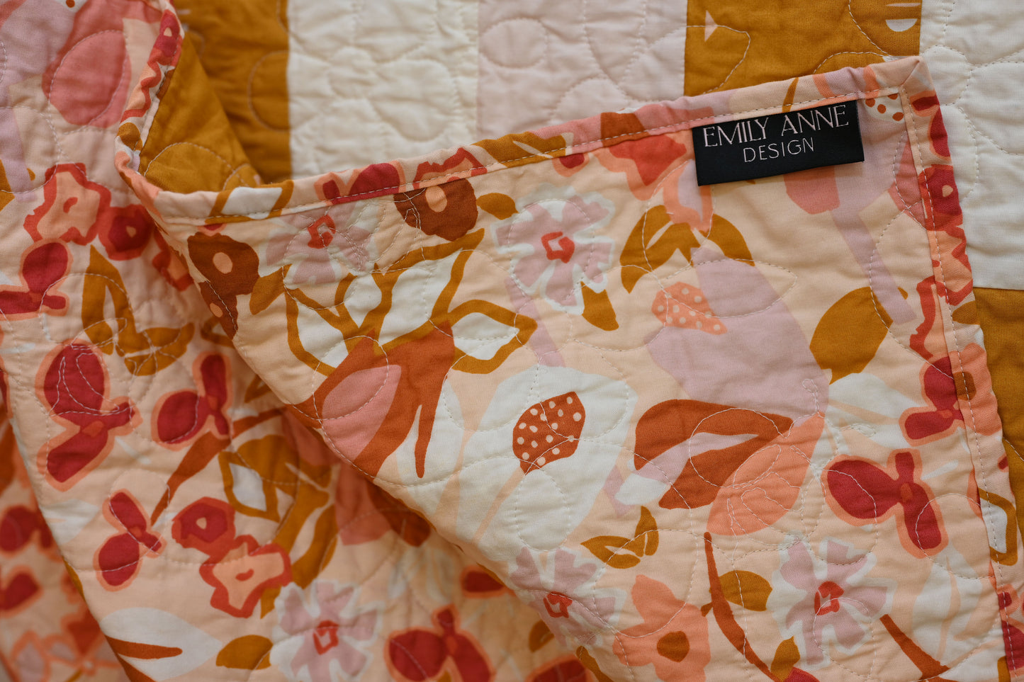 Jenny Neutral Striped Baby Quilt