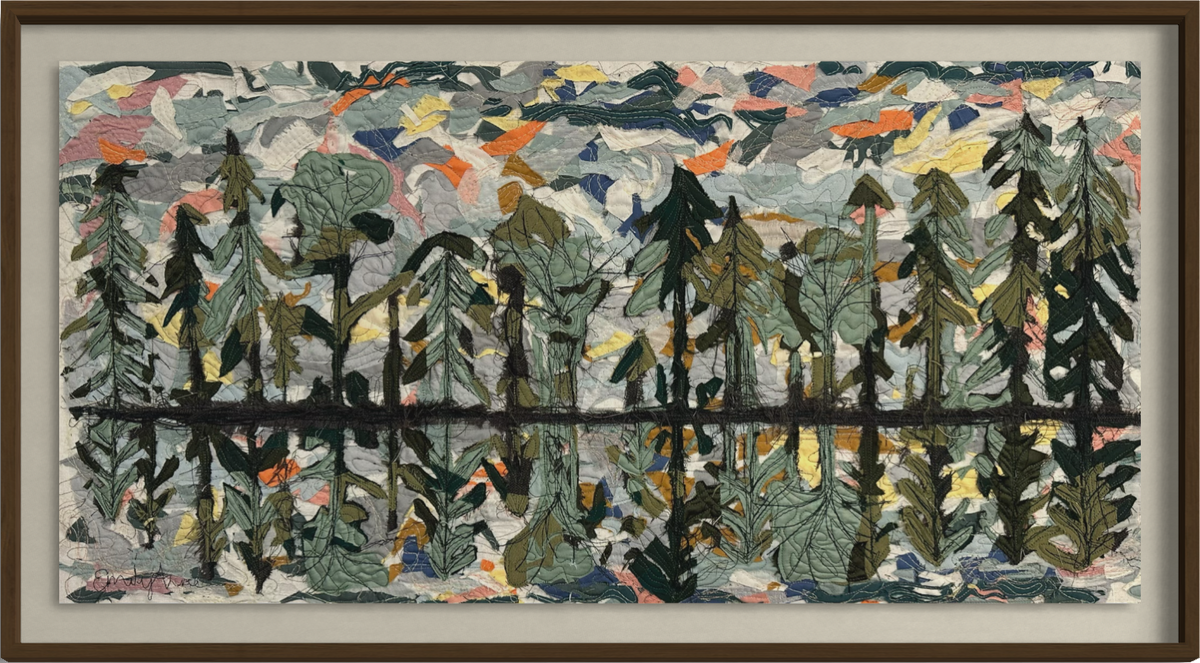 Forest Reflections at Sunset