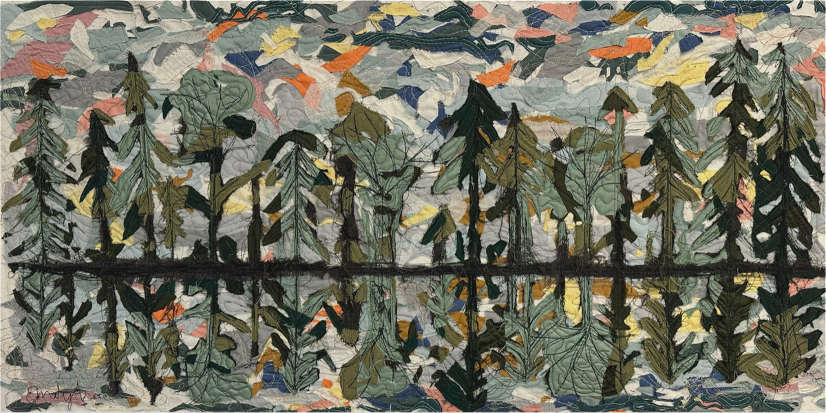 Forest Reflections at Sunset
