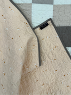 Neutral Squares Large Lap Quilt