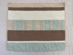 Striped Vera Baby Quilt with Garden Bug Stitches