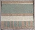 Striped Vera Baby Quilt with Garden Bug Stitches