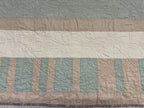 Striped Vera Baby Quilt with Garden Bug Stitches