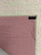 Neutral Pink Striped Baby Quilt
