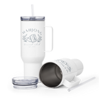 Mahjong Social Club Insulated tumbler with a straw | 25oz or 40oz options | Crak Tile